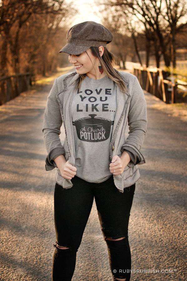 Love You Like A Church Potluck | Southern T-Shirt | Ruby’s Rubbish®