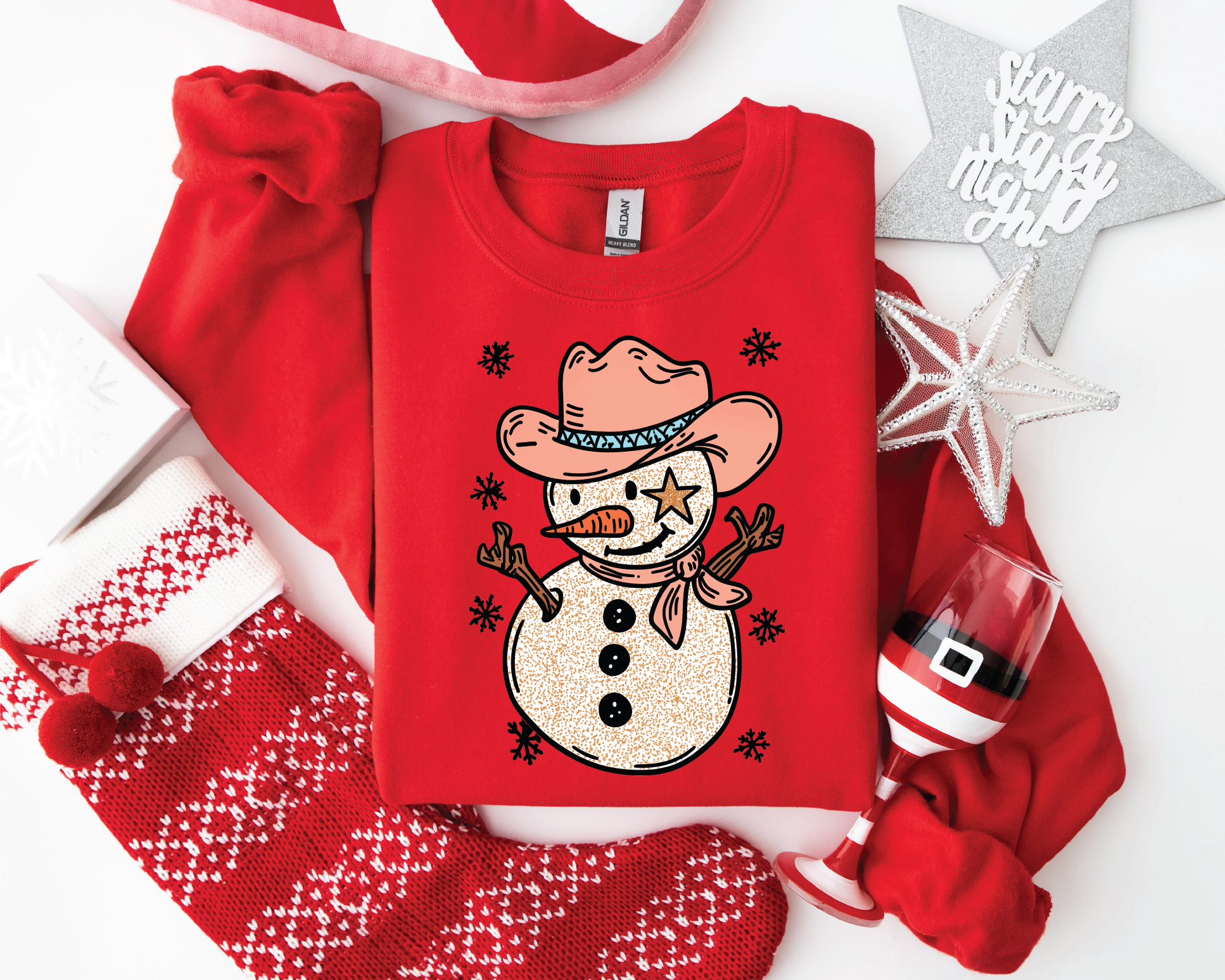 Cowboy Snowman
