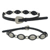 The Talia Western Concho Belt in Black