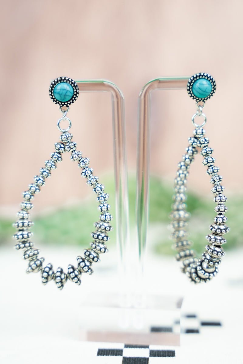 Turquoise Amherst Teardrop Earrings