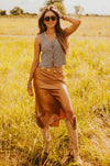 The Hattie Heart Belt in Gold