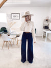 The Loretta Trouser Jean in Dark Wash