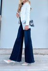 The Loretta Trouser Jean in Dark Wash