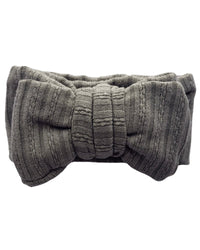 Large Knit Bow Headband - Sage