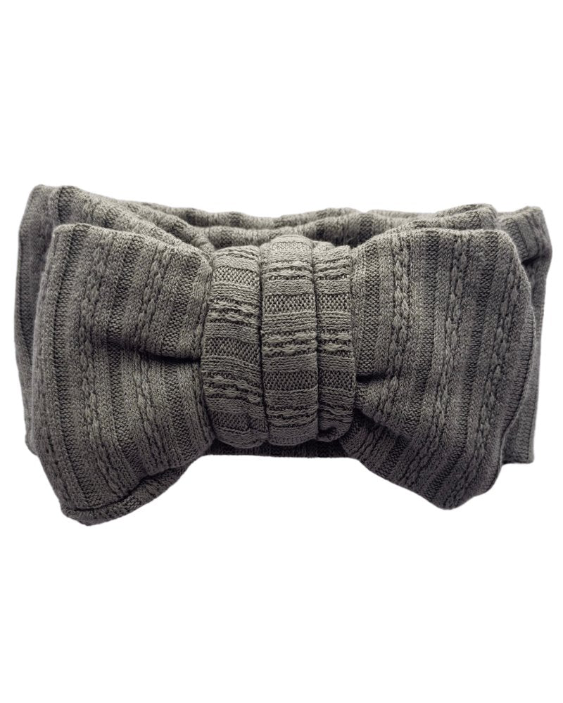 Large Knit Bow Headband - Sage