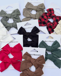 Linen Cotton Piggie Sets - Red