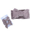 Messy Bow Headwrap - Taupe
