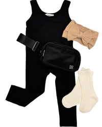 Mila Athleisure Jumpsuit - Black