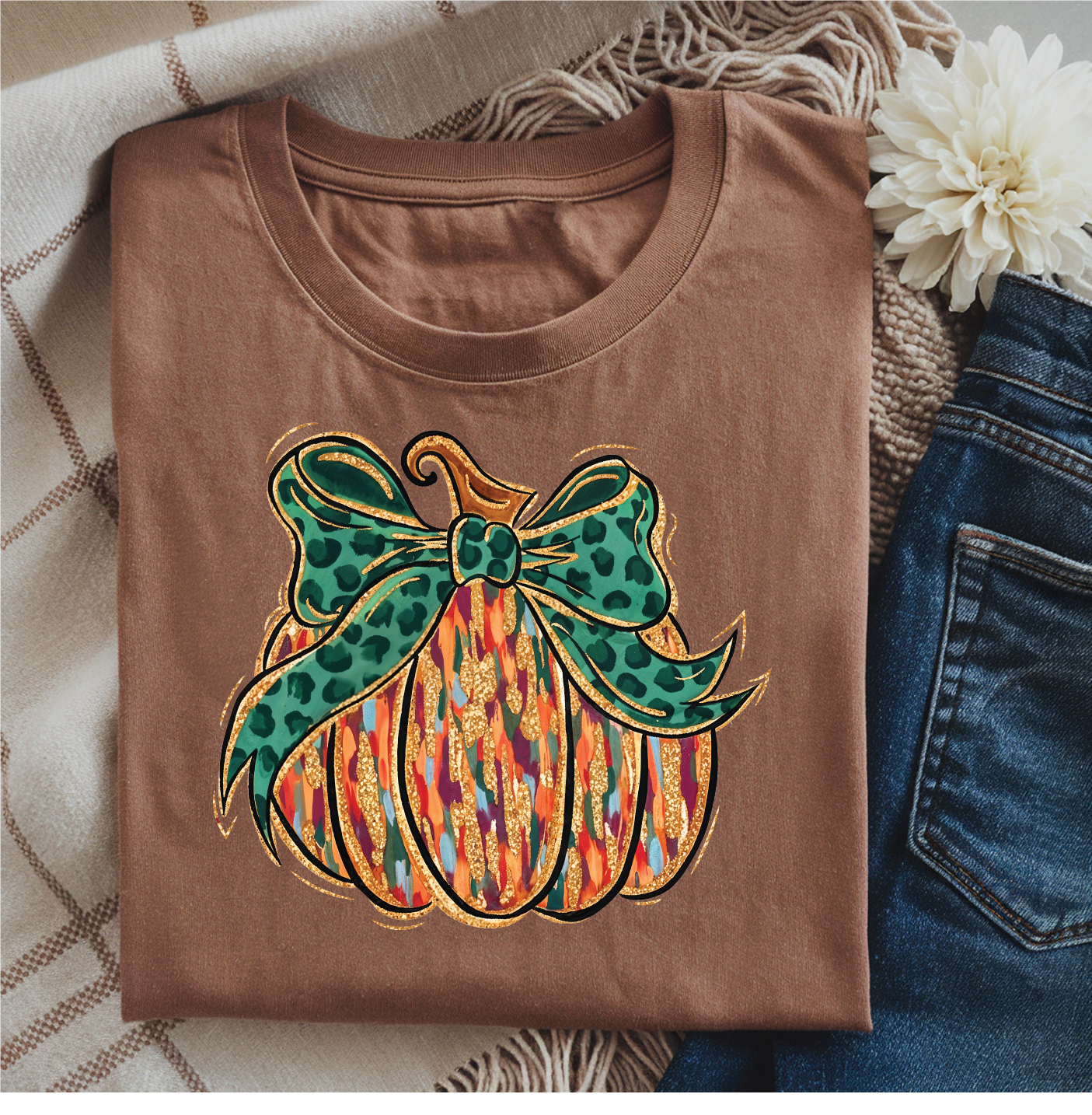 Painted Pumpkin-Graphic T-Shirt