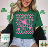 Pink Checkered Shamrock