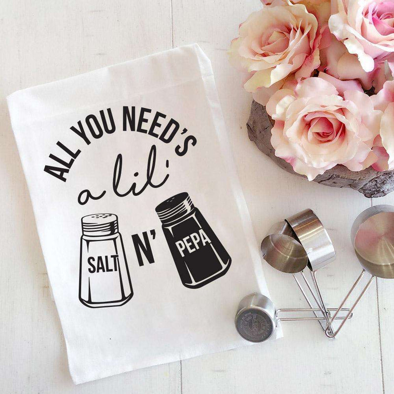 Salt N Pepa | Flour Sack Tea Towel | Ruby’s Rubbish®