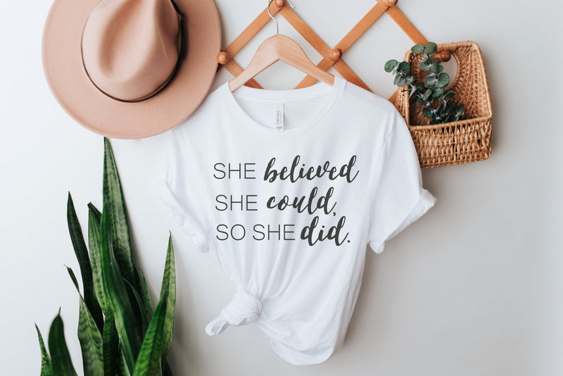 She Believed | Women’s T-Shirt | Ruby’s Rubbish®