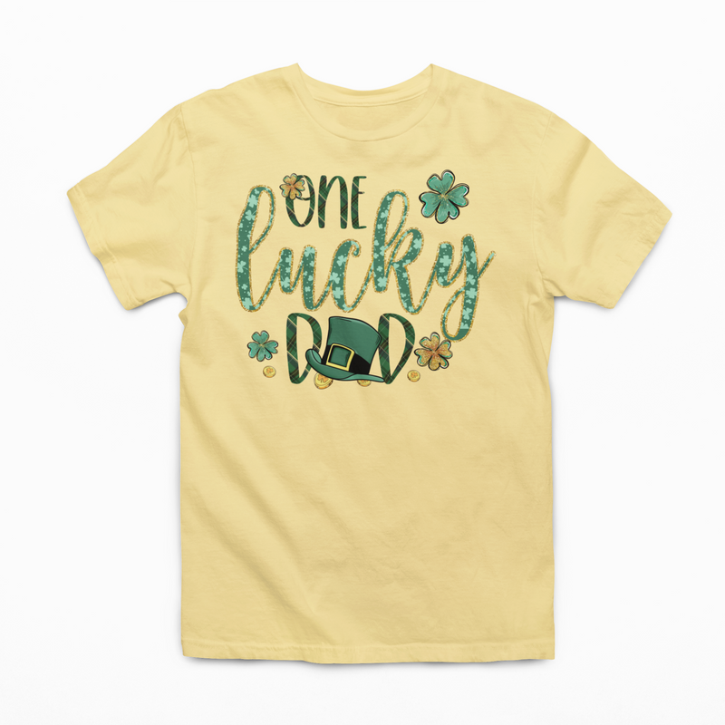 One Lucky Dad St. Patricks Day Graphic Tee