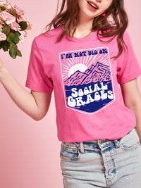 I'm Not Big on Social Graces | Women's T-Shirt | Ruby’s Rubbish®