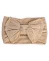 Solid Knit Nylon Headband - Cream