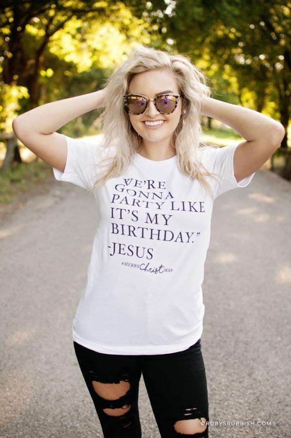 We're Gonna Party Like It's My Birthday | Seasonal T-Shirt | Ruby’s Rubbish®