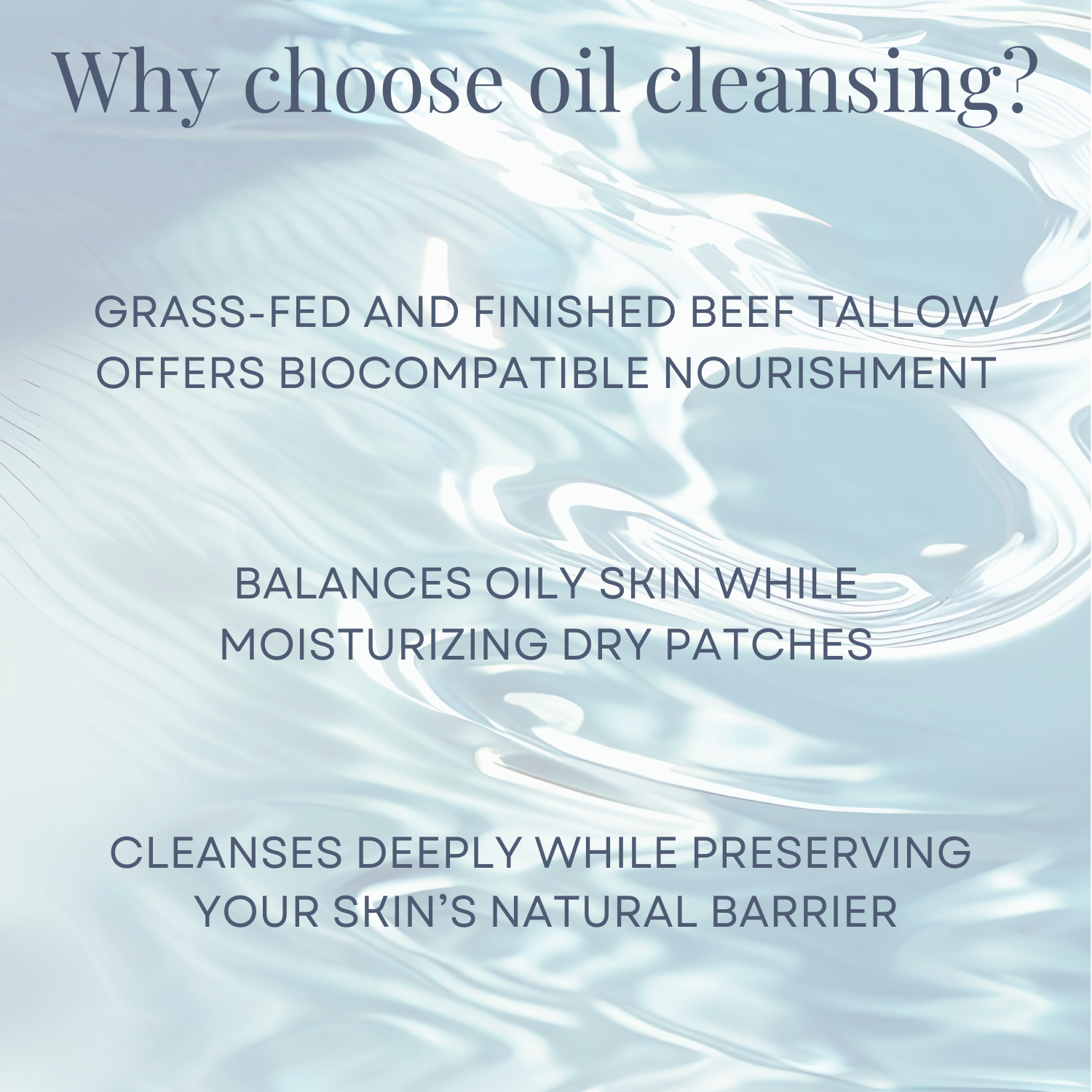 Tallow-Based Oil Cleanser