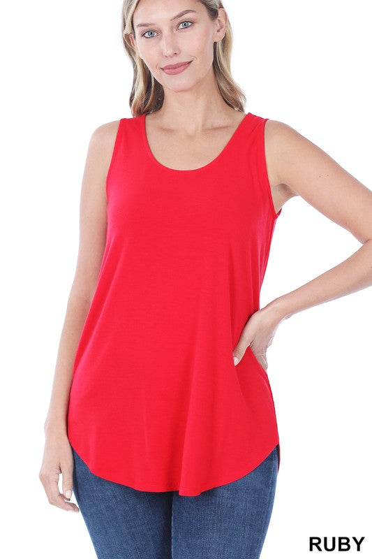 Sleeveless Round Neck Round Hem Top-Wild Child & Rebel Soul Boutique