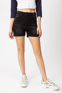 High Rise Cuffed Hem Shorts-Wild Child & Rebel Soul Boutique