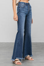 BUTTON DOWN PREMIUM WIDE FLARE JEANS