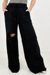 Distressed Knee French Terry Sweats With Pockets - New Colors