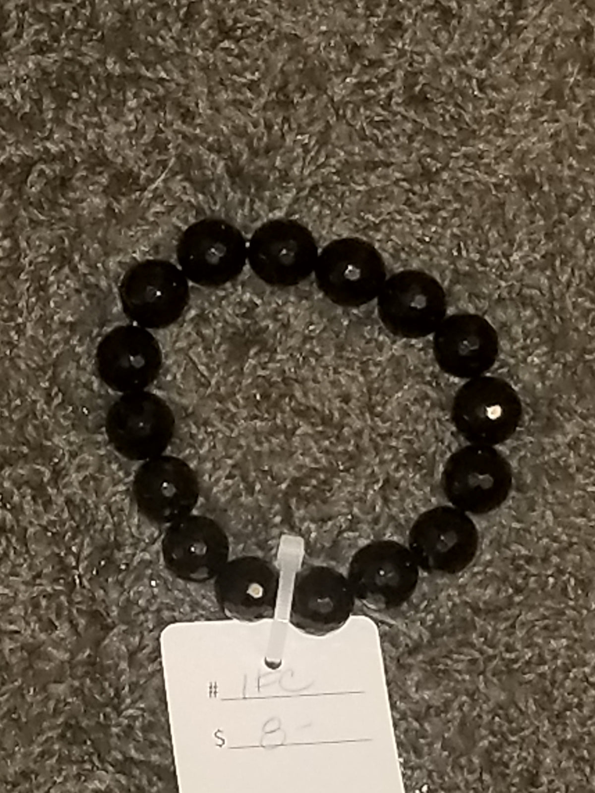 Black Chunky Single Strand Bracelet-Jewelry-Wild Child & Rebel Soul Boutique