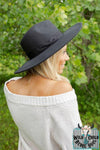 Wide Brim Hat with Ribbon