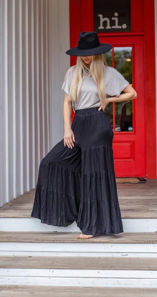 Nash Nights Out Palazzo Black Pants