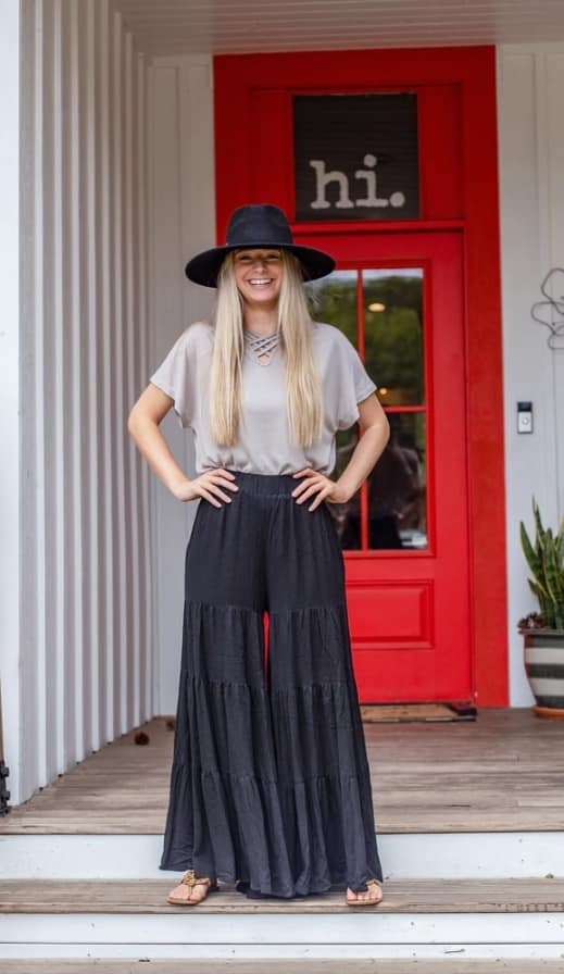 Nash Nights Out Palazzo Black Pants