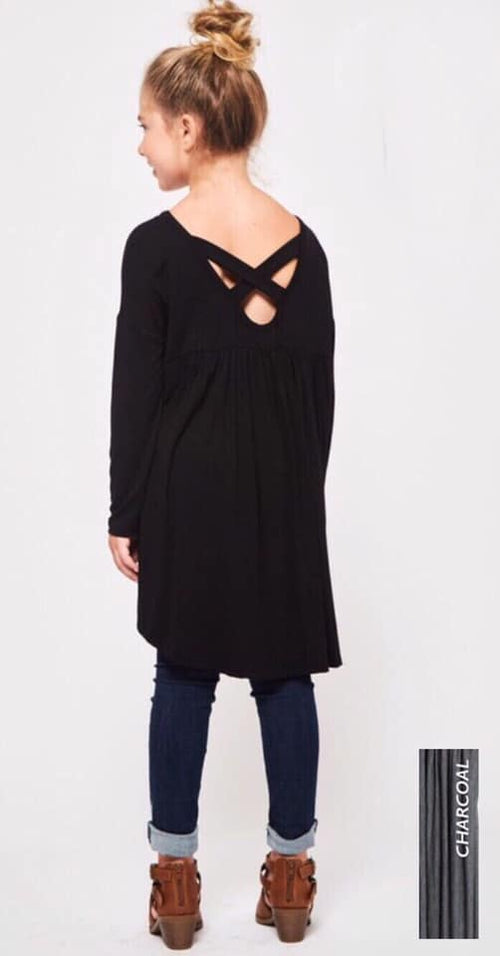 Girls Criss Cross Tunic-Girls-Wild Child & Rebel Soul Boutique