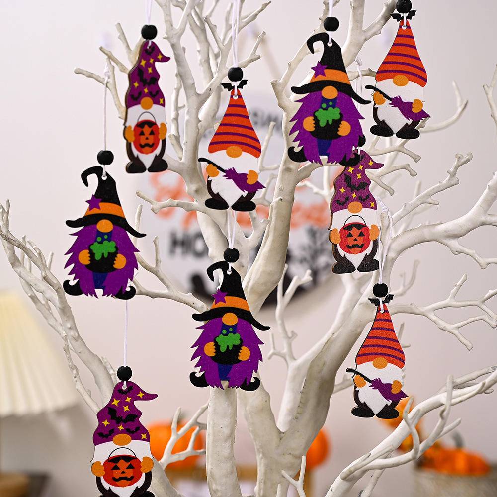 Halloween Wooden Hanging Ornaments