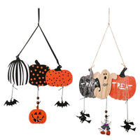 Halloween Decorations Wooden Pumpkin Hanging Ornaments
