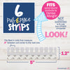 Pull & Place Snap-in Twin Coil Adhesive Strips | Pack of (6)