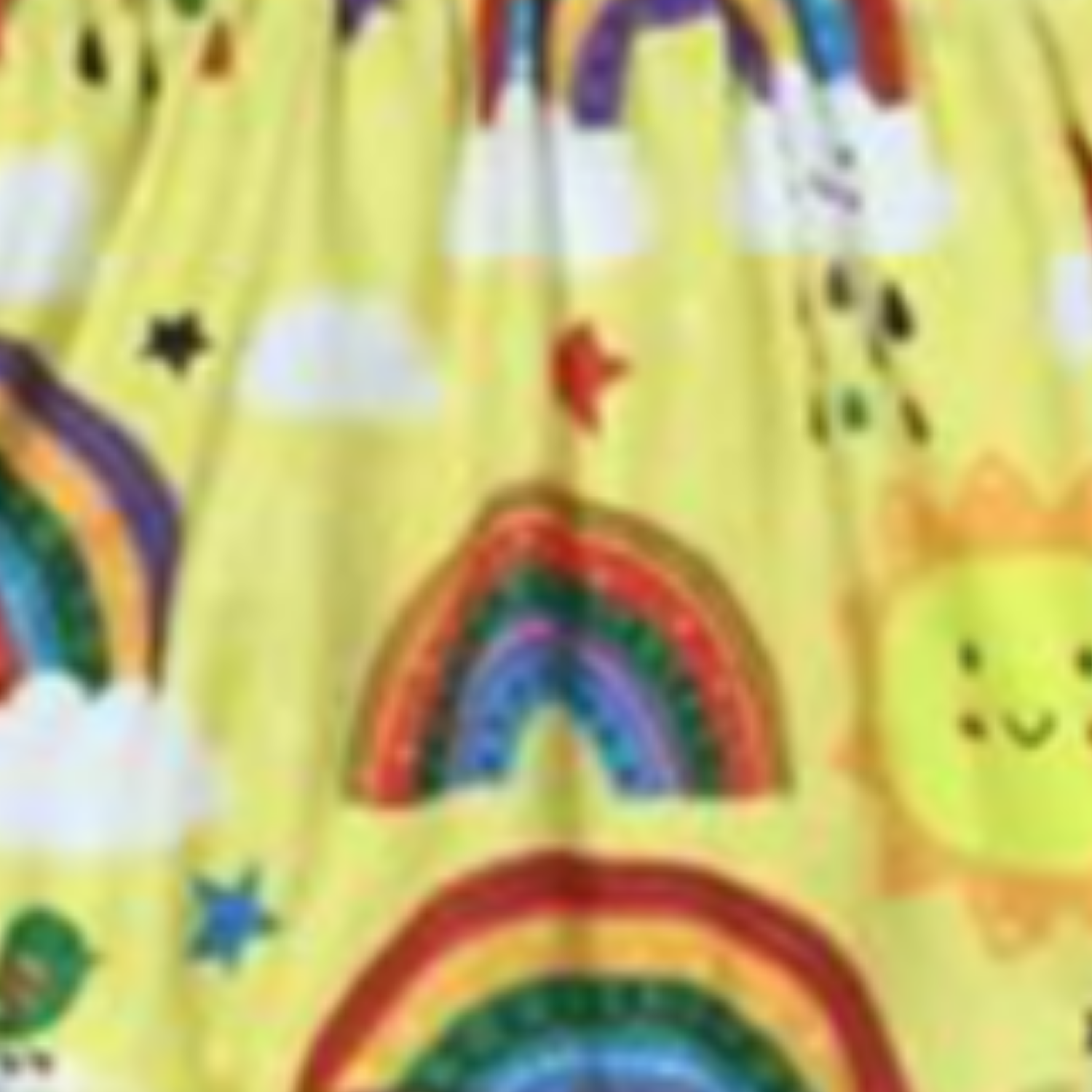 Yellow Sunshine & Rainbows CrissCross Dress (SWS4216)-Dresses-Sparkledots-sparkledots