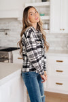 Kate Plaid Jacket in Black & White