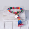 Halo Tassel Braceley Key Chain-Wild Child & Rebel Soul Boutique