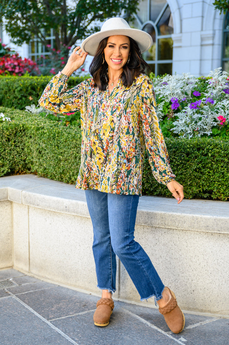 Lilly Ann Floral Print Blouse