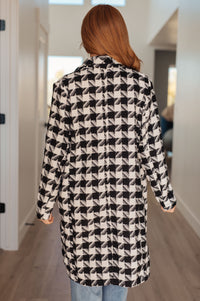 Monochromatic Moment Houndstooth Coat