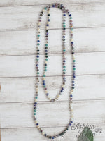 60" Double Wrap Beaded Necklace