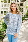 There's Snow Way Leopard Crew Neck Long Sleeve