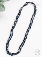 60" Double Wrap Beaded Necklace