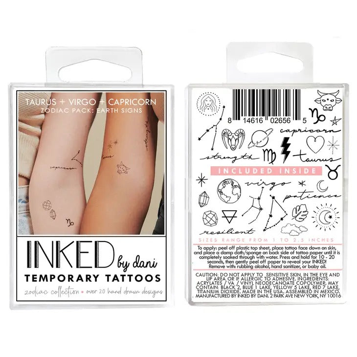 INKED by Dani Temporary Tattoos