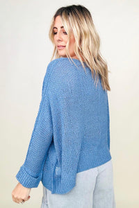 Round Neck Light Knit Sweater